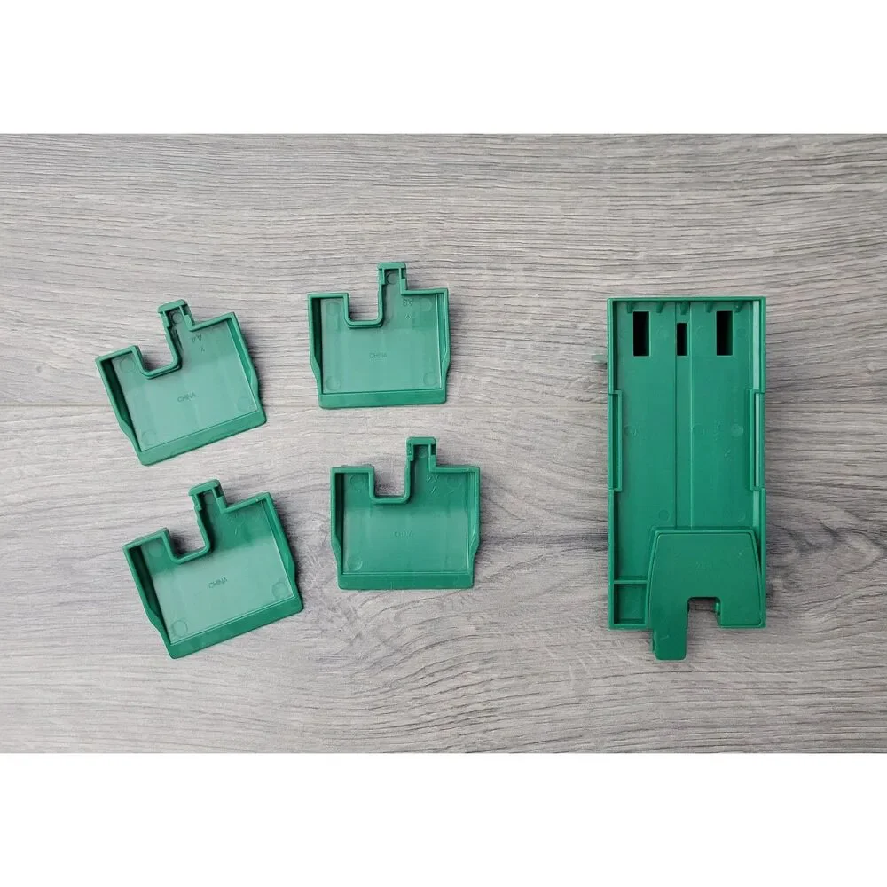 VTG 2004 Fisher Price GeoTrax Set of 22 Train Track Pieces Green Discontinued